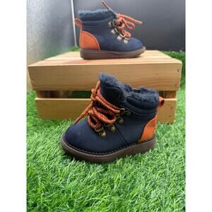 Cat&Jack Kids-Blue/Orange Boots- Size 5